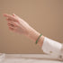 Grüne Zinnie | Firefly Glas Diamanten Armband